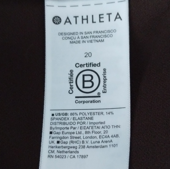 Athleta Endless High Rise Pants Brown Women's Plus Size 20 - Picture 7 of 8